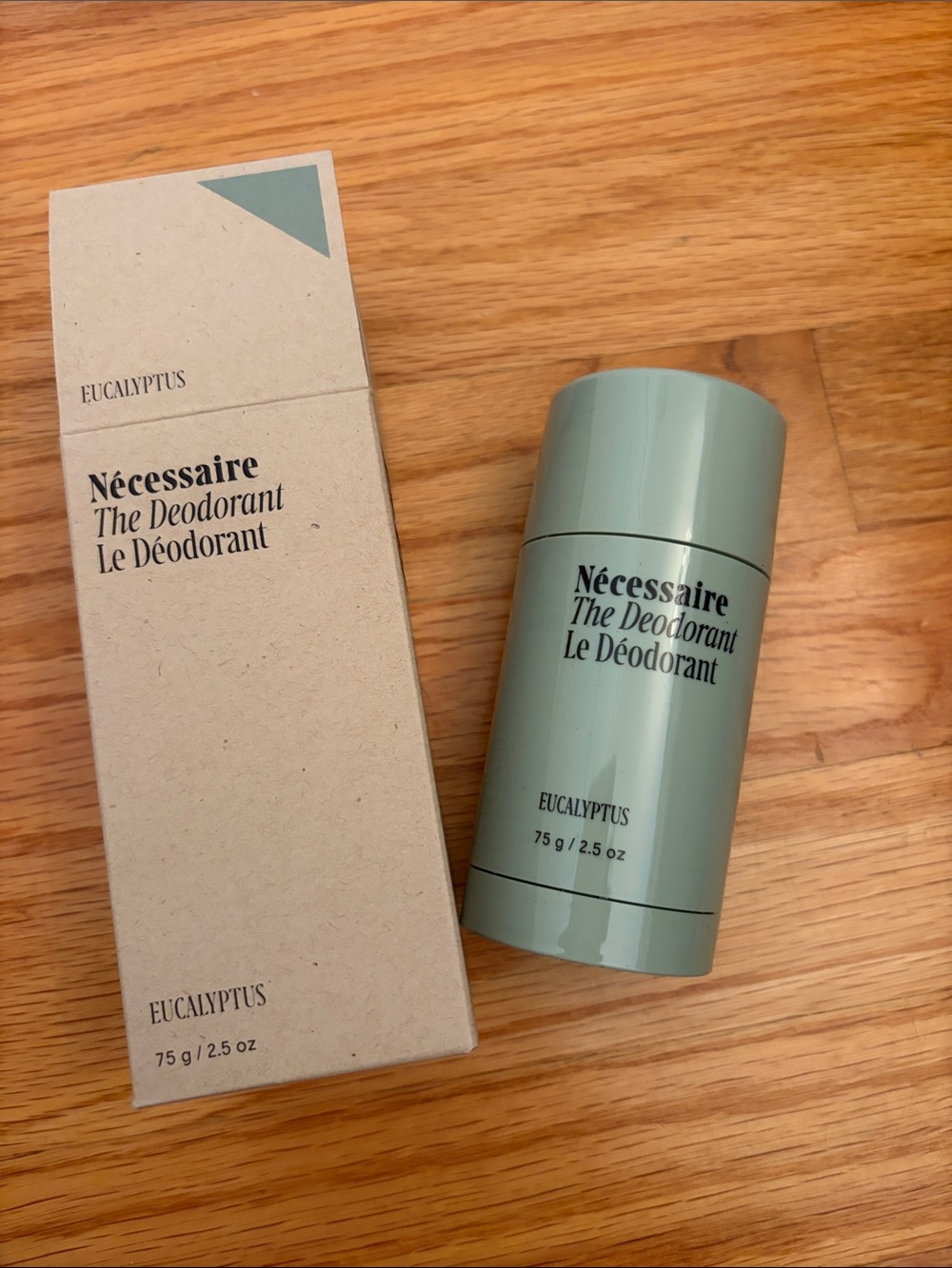 Necessaire Deodorant New in Box Scent Eucalyptus